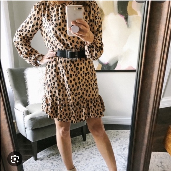 A NEW DAY Leopard print boho dress - Picture 1 of 7